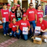 Equipe do SEC nas ruas de Balneário na manhã do dia 28 de abril. Nenhum direito a menos